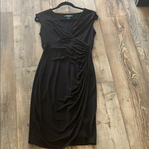 Lauren Ralph Lauren black midi dress